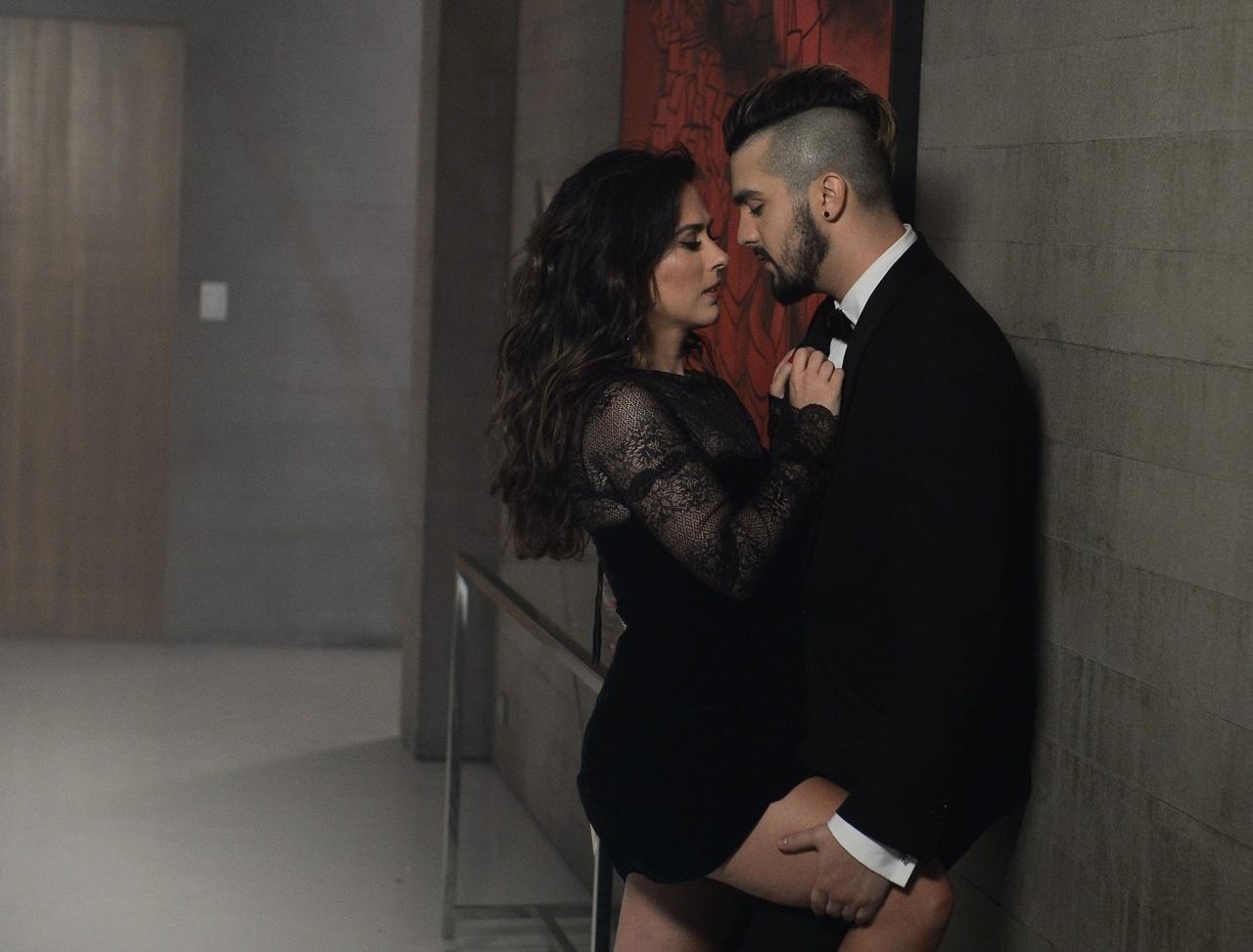 Luan Santana e Tatá Werneck em gravação de novo clipe - Francisco Cepeda/AgNews