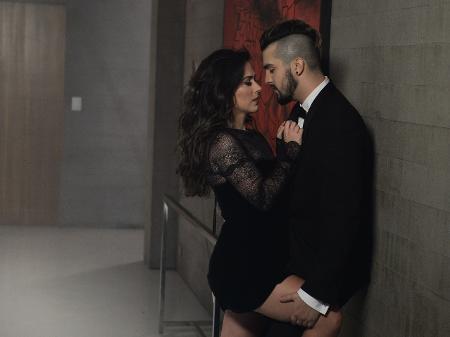 Luan Santana e Tatá Werneck em gravação de novo clipe - Francisco Cepeda/AgNews