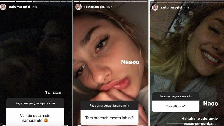 Sasha responde a perguntas de seguidores  - Reprodução/Instagram - Reprodução/Instagram