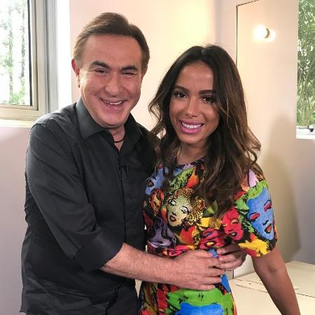 Amaury Junior e Anitta - Divulgação/Band - Divulgação/Band