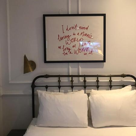 Foi a cama do hotel Life, em Nova York, que inspirou Maqui a ir atrás de uma cama de hotel para chamar de sua - Arquivo Pessoal