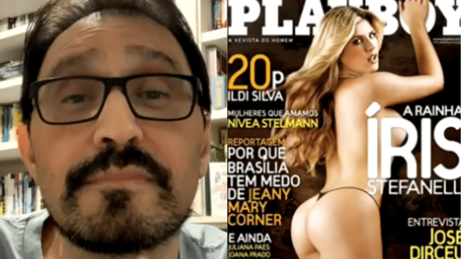 Edson Aran contou alguns dos bastidores de seus sete anos como diretor da Playboy, como stress com Iris Stefanelli - Reprodução/Instagram