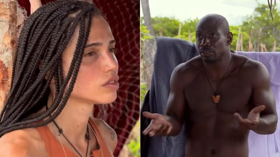 No Limite: Paula Amorim e Zulu conversam sobre liderança na tribo carcará - Reprodução/Rede Globo