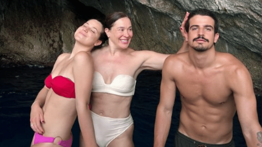 Claudia Raia está em Capri, na Itália, com os filhos, Enzo Celulari e Sophia Raia - Instagram