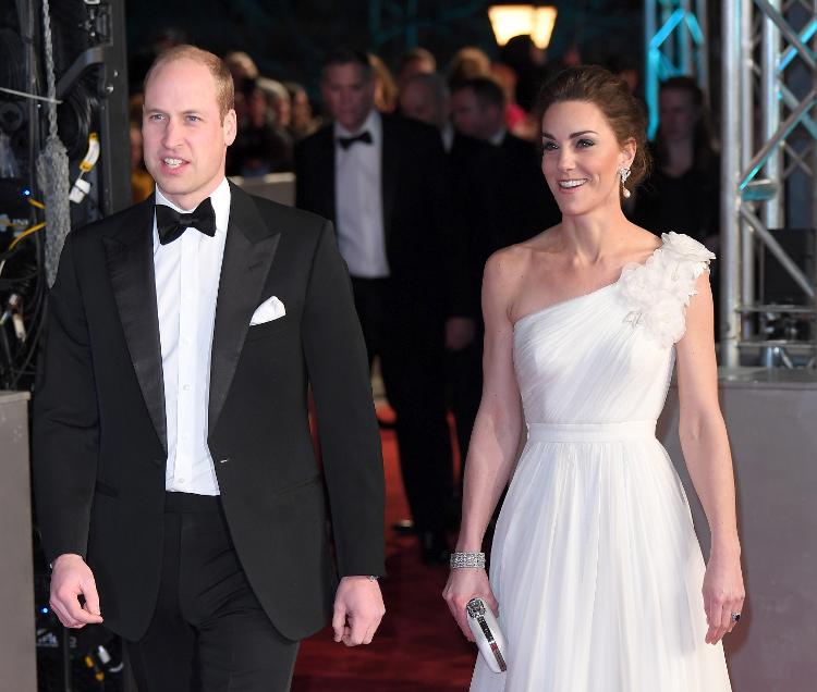 Kate Middleton e o príncipe William no British Academy of Film and Television Arts (BAFTA), em 2019 - Karwai Tang/WireImage - Karwai Tang/WireImage