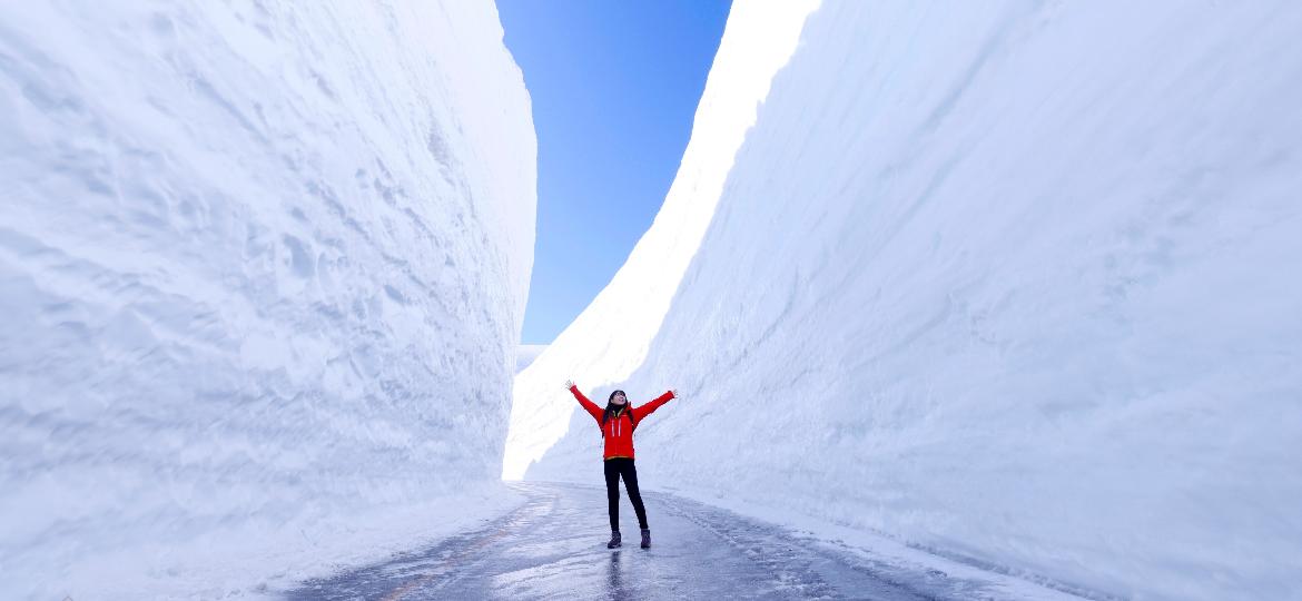 O corredor Yuki no Otani é parte da Rota Alpina Tateyama Kurobe, no Japão - Divulgação