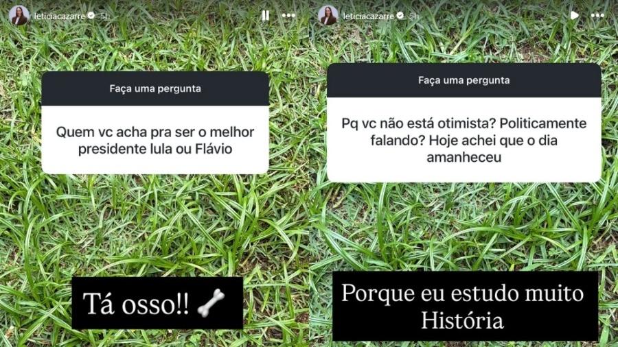 Leticia Cazarré comenta eleições brasileiras - undefined