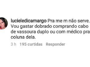 Luciele Di Camargo reprova "contratação" de Renata Fan como diarista pelo marido, Denilson - Reprodução/Instagram/lucieledicamargo - Reprodução/Instagram/lucieledicamargo