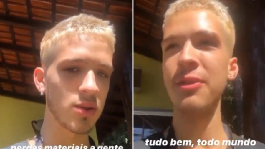 João Guilherme, filho de Leonardo, diz estar bem depois de acidente de carro - Reprodução/Instagram