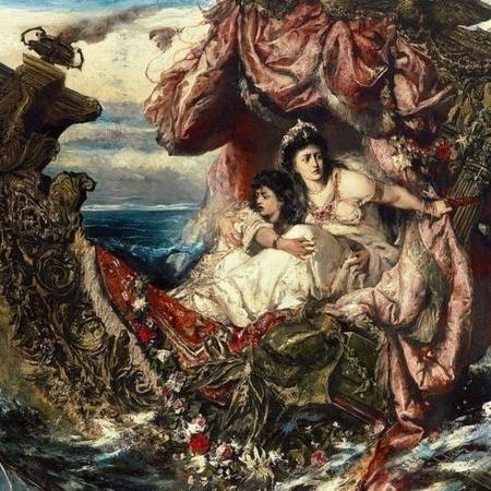 "O Naufrágio de Agripina", de Gustave Wertheimer, ilustra uma das tentativas de Nero de se livrar da mãe para sempre - Getty Images