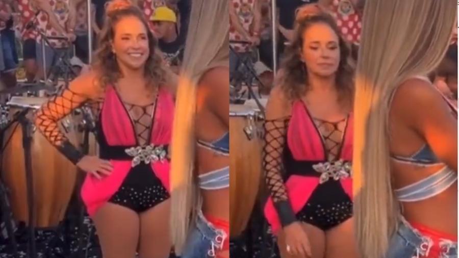 Ludmilla compartilhou vídeo de Daniela Mercury "secando" Brunna Gonçalves e brincou com a situação - Reprodução/Twitter