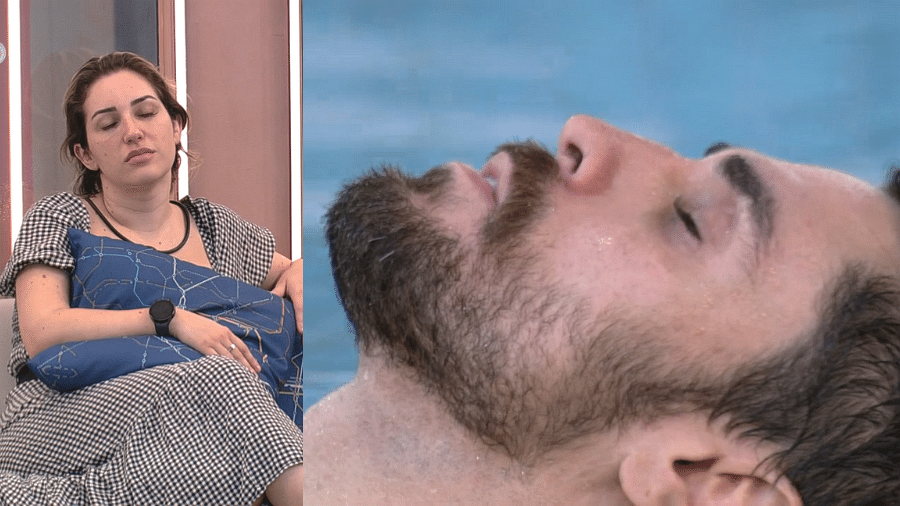 BBB 23: Amanda observa Cara de Sapato na piscina - Reprodução/Globo