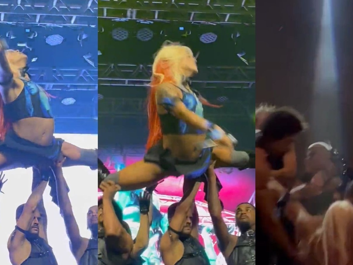 Dançarinos deixam Pabllo Vittar cair durante performance em show