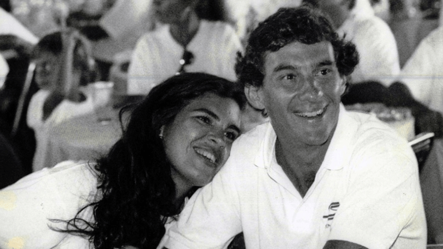 Cristine Ferracciu e Ayrton Senna em 1991