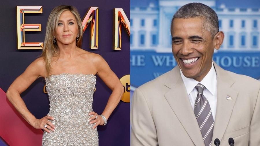 Jennifer Aniston rebateu boatos de romance com Barack Obama