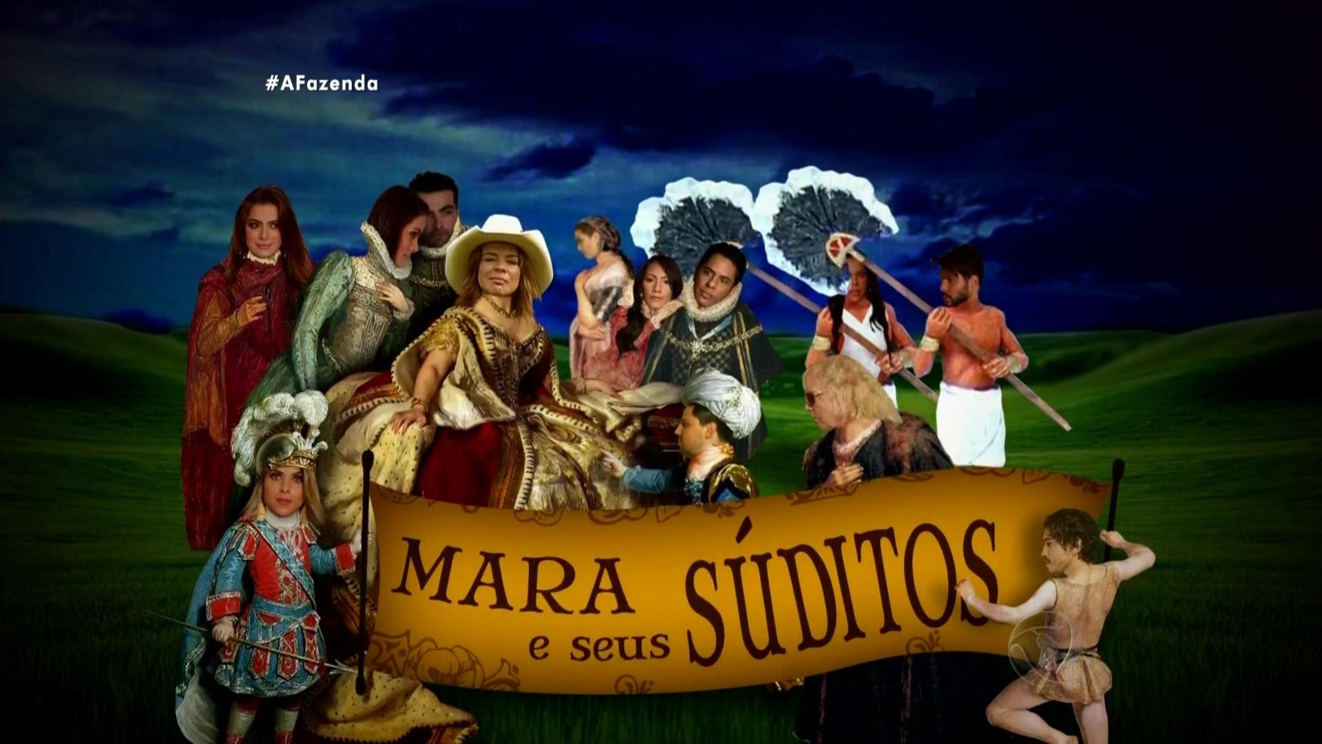 20.out.2015 - Produção de "A Fazenda 8" ressaltou o jeito mandão da fazendeira Mara Maravilha na edição do programa ao vivo - Reprodução/Record