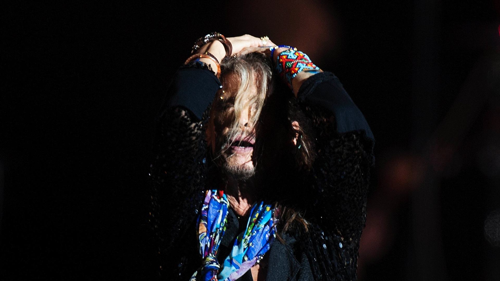 15.out.2016 - Aerosmith se apresenta no Allianz Parque, em São Paulo, com estádio lotado - Reinaldo Canato/UOL