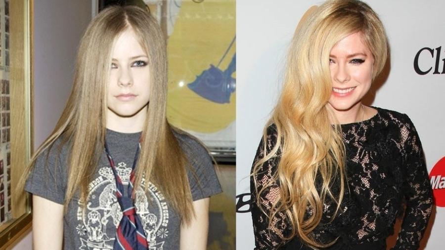 O fato de Avril não ter envelhecido nada é usado por fãs para justificar teoria - Montagem/Reprodução