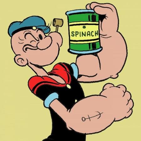O personagem Popeye é um exemplo de queixo protuberante - Divulgação