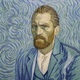 Pintura baseada nos famosos autorretratos de Van Gogh retrata o ator Robert Gulaczyk, que interpreta o pintor holandês na animação "Com Amor, Vincent" - Divulgação
