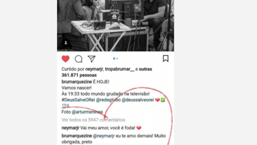 Bruna Marquezine e Neymar trocam declarações - Reprodução/Instagram
