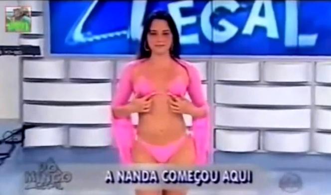 Fernanda Vasconcellos começou na TV no programa "Fantasia" (1998) e como dançaria do "Domingo Legal" (2000). Em 2005, ela estreou como atriz em "Malhação" - Reprodução/Youtube
