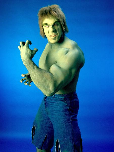 Lou Ferrigno como Hulk na série The Incredible Hulk - Silver Screen Collection/Getty Images