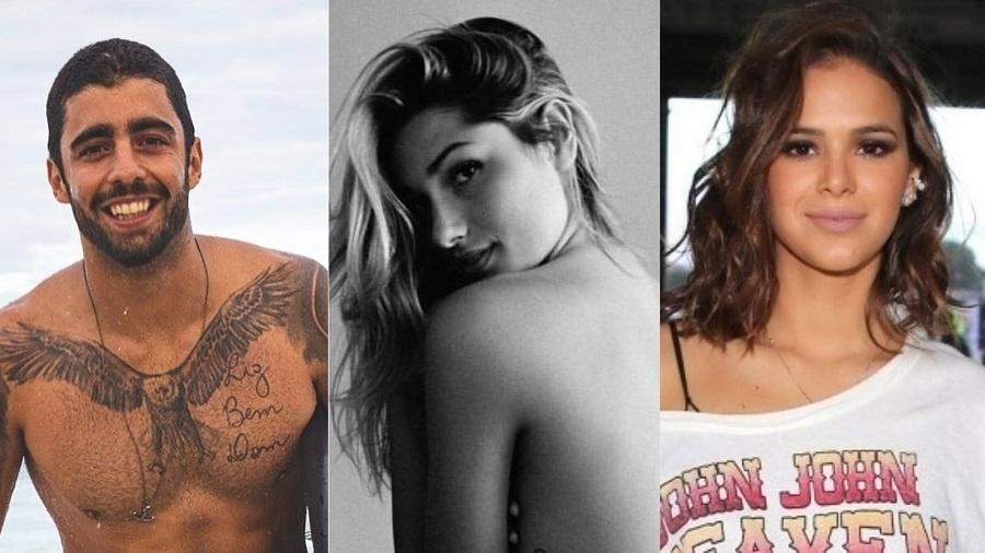 Pedro Scooby, Sasha Meneghel e Bruna Marquezine podem ir ao Rock in Rio - Colagem/UOL
