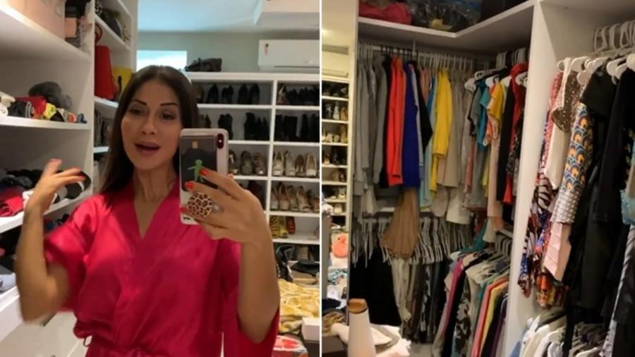 Mayra Cardi mostra roupas para doação - Reprodução/Instagram