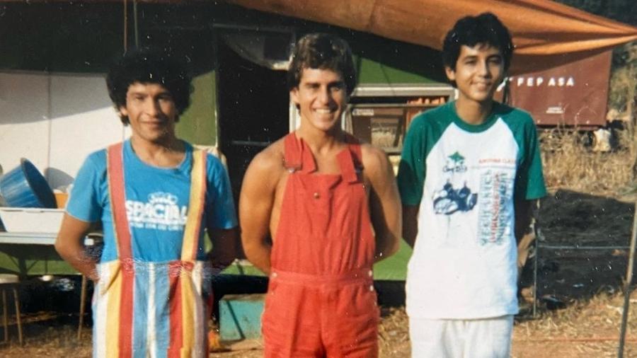 Geraldo Luis ao lado de Marcos Frota em foto antiga - Reprodução/Instagram