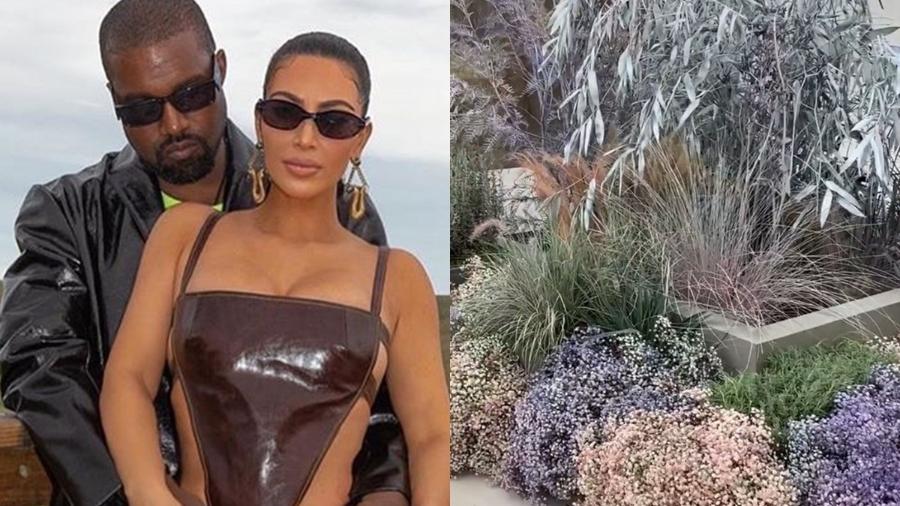O casal Kanye West e Kim Kardashian - Reprodução/Instagram