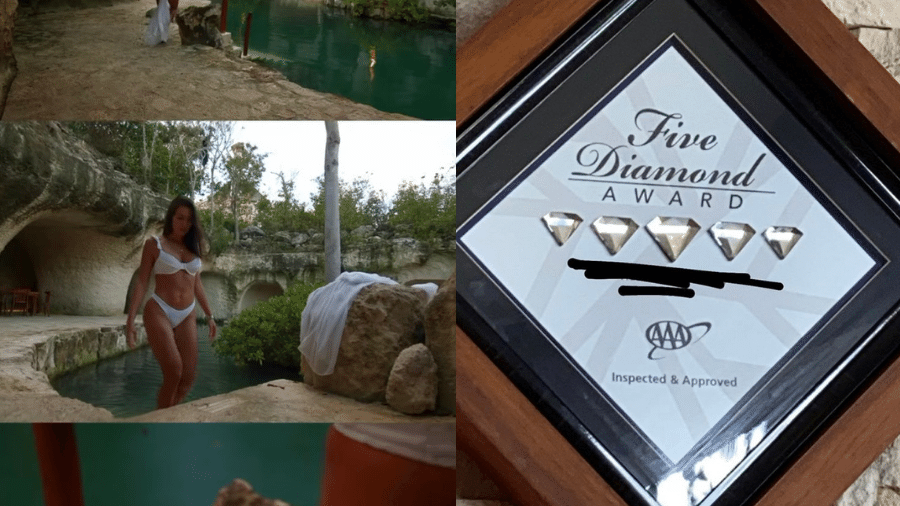 Adriana Sant"Anna posou de biquíni em hotel 5 diamantes e se impressionou com beleza do local  - Reprodução/Instagram/@santanaadriana