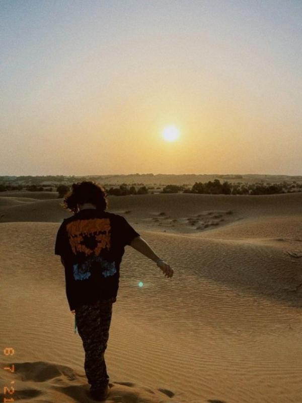 João Figueiredo caminha em resort de Dubai - Reprodução/Instagram