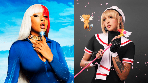 Megan Tee Stallion e Pabllo Vittar com cosplay