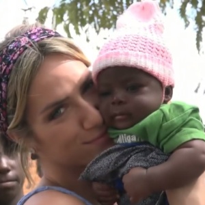 Giovanna Ewbank em visita ao Maláui, na África - Reprodução/Globo - Reprodução/Globo