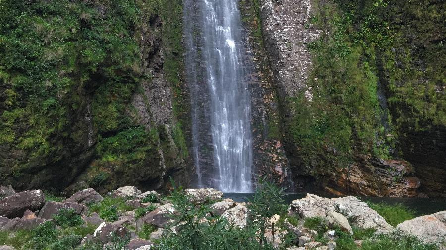 Cachoeira do Segredo, na Chapada dos Veadeiros - Leobrj/creativecommons.org/licenses/by-sa/4.0/deed.en