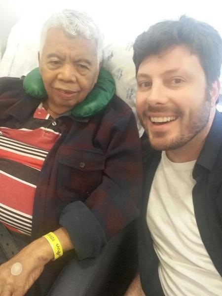 Roque recebe visita de Danilo Gentili no hospital São Luiz - Arquivo pessoal/Gonçalo Roque - Arquivo pessoal/Gonçalo Roque