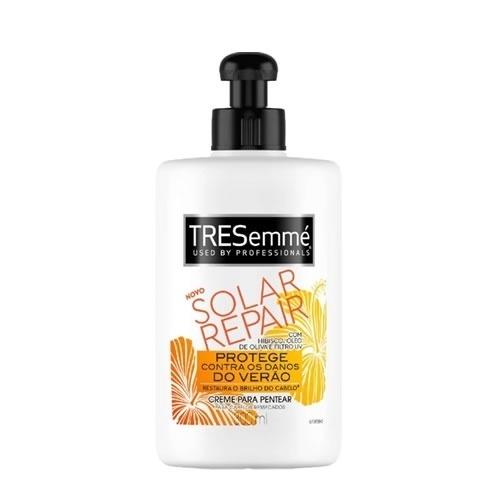 Creme para pentear Linha Solar Repair: com extrato de hibisco, óleo de oliva e filtro UV. R$13,90, TRESemmé, www.tresemme.com.br - Divulgação