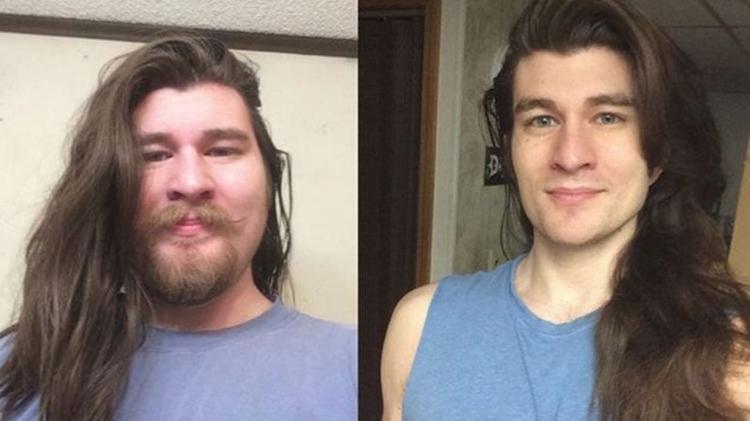 Antes e depois: Jeffrey Kendall perde 31 kg e fica parecido com príncipe da Disney - Reprodução - Reprodução