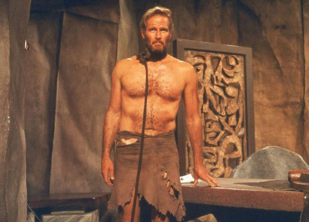 Charlton Heston em cena de "Planeta dos Macacos" (1968) - Divulgação