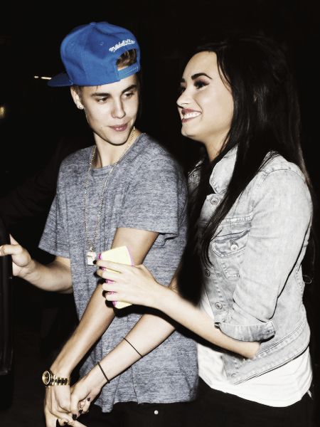 Justin Bieber e Demi Lovato - Reprodução