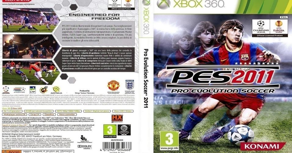 Resultado de imagem para pes 11 xbox capa