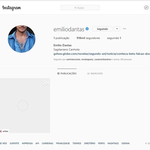 Emilio Dantas apagou postagens do Instagram - Reprodução/Instagram - Reprodução/Instagram