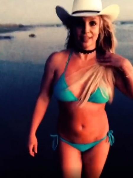 Britney Spears na praia - REPRODUÇÃO/INSTAGRAM