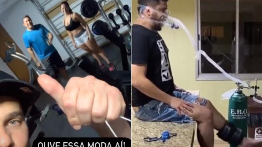 Cauan Máximo já retomou as atividades físicas depois de ter covid-19 - Reprodução/Instagram