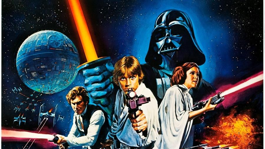 Cartaz de "Star Wars: Uma Nova Esperança". O ideal é que você comece por esse filme - divulgação/Lucasfilm/Disney
