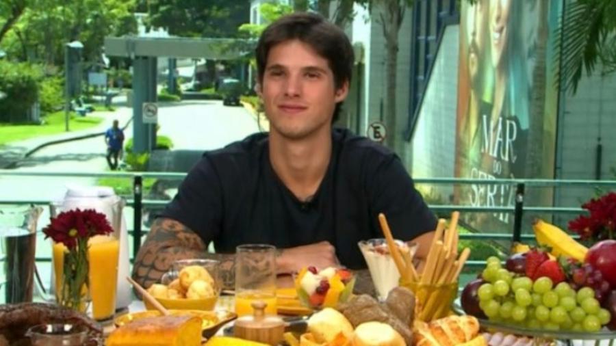 Gabriel Fop, segundo eliminado do BBB 23, participou do café com Ana Maria, no Mais Você - Reprodução/TV Globo