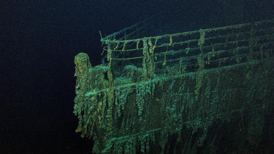 Titanic está a quase 4 mil metros de profundidade - Divulgação/OceanGate Expeditions