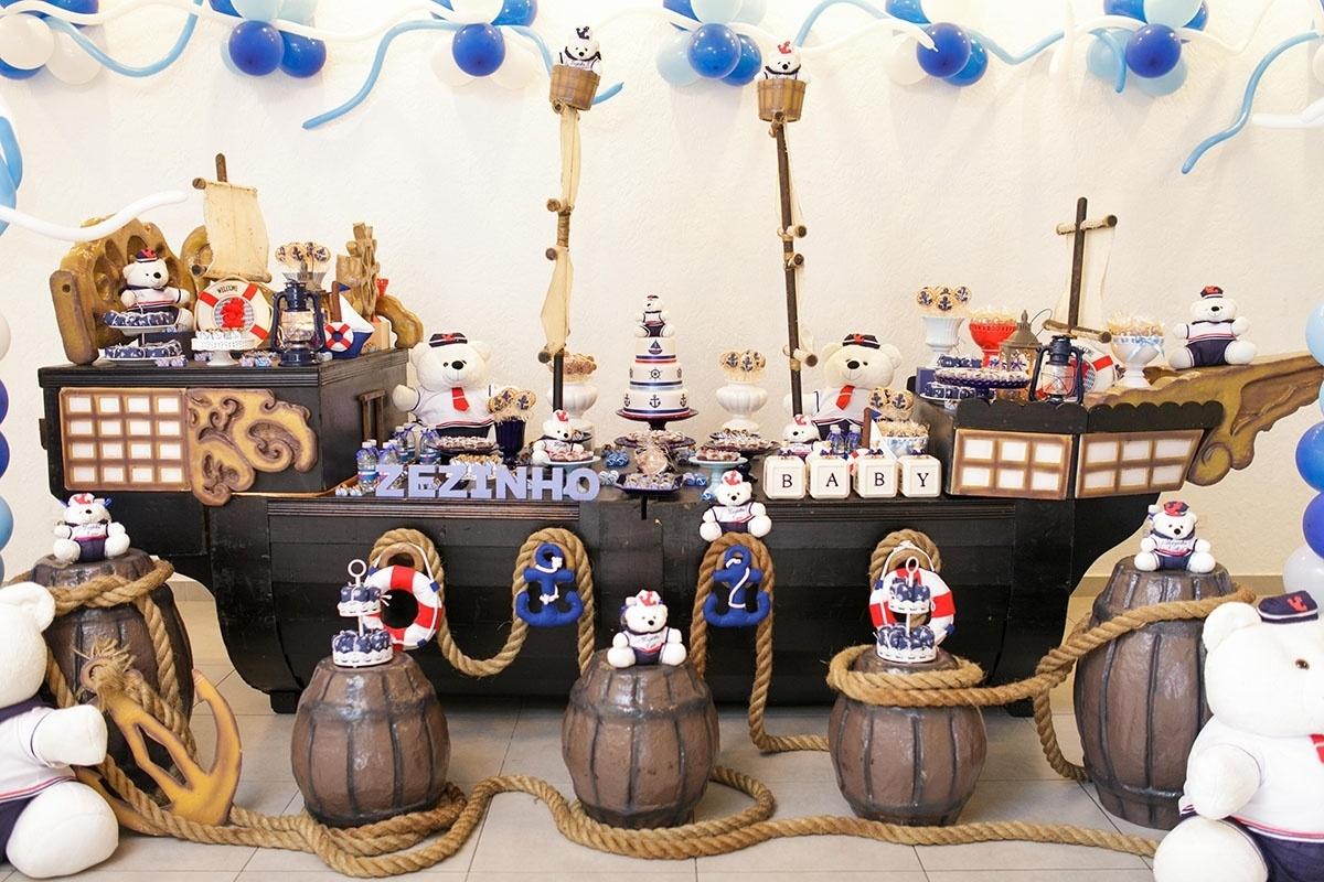 mesa principal festa urso marinheiro - Marcelo Rezende e Rodrigo Eduardo/Divulgação