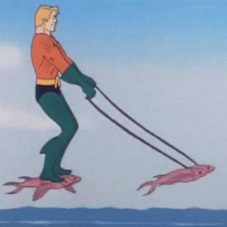 O Aquaman da série "Superamigos"